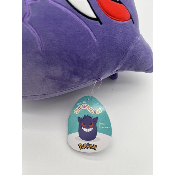 Pokemon Squishmallow Gengar Plush 10” Inch NWT - Picture 4 of 5
